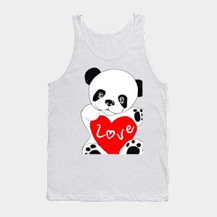 Panda love you Tank Top